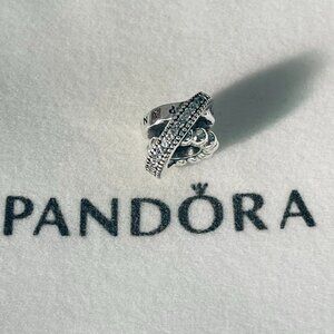 Pandora Signature Logo Pavé & Beads Charm